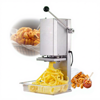 Coupe-frites électrique portable en spirale 100 kg/jour – Machine à frites torsadées et chips bouclées pour boulangerie
