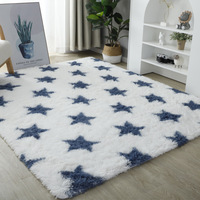 Moderne nordique en ligne Broadloom peluche grand sol lit chambre chevet Shaggy tapis et tapis Carpert pour hôtel