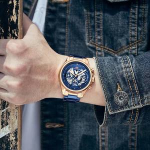 Montres-bracelets à quartz Mini Focus MF0490G MF 0490 pour hommes, style masculin, étanches, bracelet en acier inoxydable, montres pour hommes, Montre Relojes Homme - Product Image 5