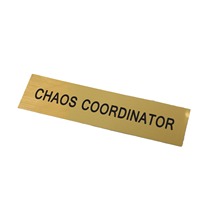 Autocollant adhésif personnalisé, plaque de nom de bureau/table, gravure au laser, plaque de nom de bureau imperméable pour le gestionnaire