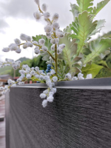 Venta al por mayor decoración al aire libre hogar jardín DIY WPC <span class=keywords><strong>madera</strong></span> plástico compuesto macetas WPC maceta <span class=keywords><strong>para</strong></span> restaurante jardín - Product Image 3