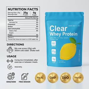 Aislado de Proteína de Suero de Leche Transparente OEM, 20 g de Proteína, <span class=keywords><strong>0</strong></span> Azúcar, Sabor Limonada, Suplemento Deportivo para el Crecimiento Muscular y la Energía, 500 g - Product Image 6