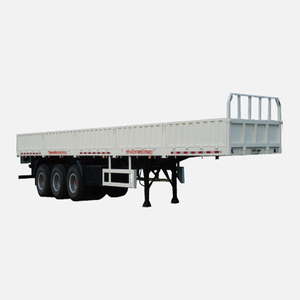 Nouvelle vente directe d'usine, semi-remorque de camion à plateau de 3 essieux, 4 essieux, 60 tonnes, pour entrepôt de marchandises - Product Image 6