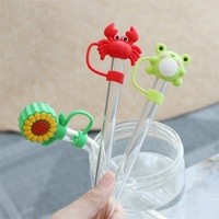 PAISEN Capuchon de paille en silicone personnalisé 8mm 10mm, motif dessin animé, souple et sûr, pour gobelets, accessoire de vente en gros