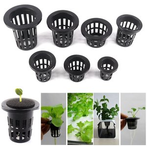 120 #   Macetas de malla hidropónicas de 4.7 pulgadas, macetas acuapónicas, vasos transparentes de red translúcida para flores y hierbas - Product Image 5