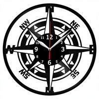 Reloj de Pared Decorativo de Cuarzo TDH002, de Lujo, de Una Sola Cara, de 10 Pulgadas, con Patrón Geométrico Abstracto, Funciona con Batería, para Uso en el Hogar o la Escuela