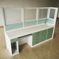 Meubles de laboratoire d'hôpital de Guangzhou établi d'armoire dentaire d'acier inoxydable meubles de clinique de bureau de dentiste en banc de Table de vente