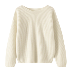 Vente chaude femmes pur cachemire Brioche-Point tricot <span class=keywords><strong>col</strong></span> <span class=keywords><strong>bateau</strong></span> épaissi <span class=keywords><strong>pull</strong></span> en cachemire <span class=keywords><strong>pull</strong></span> pour l'hiver - Product Image 3