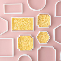 Emporte-pièces en forme de coeur Embosser Rectangle rond carré Arc hexagonal diverses formes coupe-fondant