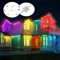 Luz LED Permanente para Exteriores, Iluminación Navideña, Luz Puntual LED de Color RGB