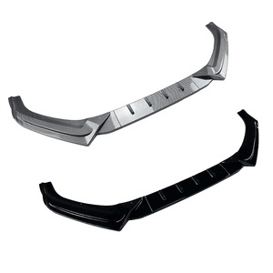 Audi A4 B9 Front <b>Lip</b> <b>Splitter</b> Carbon Fiber Texture Matte Finish 2017-2019 S-line Tuning Style - Product Image 5