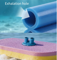 Tube de plongée double pour adultes, tube respiratoire sous-marin anti-fuite et anti-buée, tube de plongée à embout sec pour la plongée en mer et le snorkeling