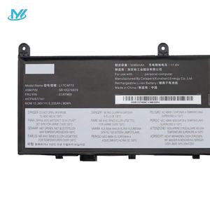 Usa In Voorraad L18m4p71 L17c4p72 Laptop Batterij Voor Lenovo Denkpad X1 Extreme 1 e Gen/2e Gen Denkpad P1 1 e Gen/P1 Gen 2 Serie - Product Image 3