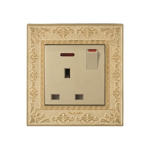 Tiêu Chuẩn Anh Bán Chạy Thiết Kế Mới Hiện Đại Điện Tường Chuyển Đổi Và Ổ Cắm 13A 1 Gang <span class=keywords><strong>Switch</strong></span> + Ổ Cắm Với Ánh Sáng - Product Image 1