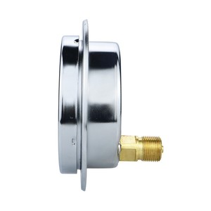 Custom-made axial-mounted M20*1.5 punched silicone oil shock-resistant pressure <b>gauge</b> YN100ZT - Product Image 2