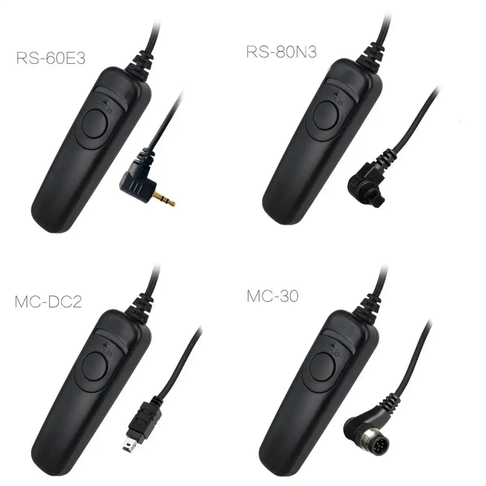 Camera Remote control shutter release RS-60E3 RS-80N3 MC-DC2 RM-VPR1 RM-UC1 S1AM MC-30 RR-90 S2 for Canon Nikon Sony Camera