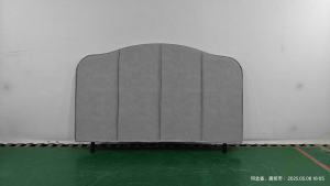 Tête <span class=keywords><strong>de</strong></span> <span class=keywords><strong>lit</strong></span> moderne rembourrée <span class=keywords><strong>de</strong></span> qualité avec housse amovible en similicuir, tissu anti-taches, cadre en bois rembourré, 200x70cm, gris - Product Image 5