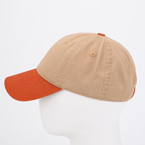 Gorras de béisbol con logotipo bordado y aguja de tejer en 3D personalizadas, gorras de béisbol con retazos de dos colores y 6 paneles - Product Image 3