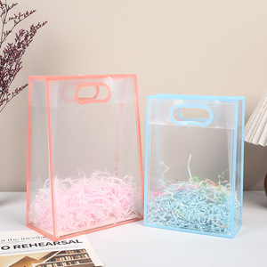 Sac fourre-tout transparent en PVC, sac cadeau personnalisable, emballage pour cadeau d'anniversaire, sac de transport en plastique transparent pour événements et promotions - Product Image 2