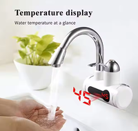 Robinet d'eau chaude électrique à affichage numérique LED de haute qualité robinet de cuisine monotrou vanne en céramique