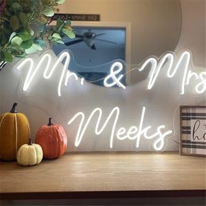Enseignes néon personnalisées, lumières LED RGB néon à intensité variable pour la décoration murale, chambre, mariage, anniversaire, bar, logo d'entreprise, nom - Product Image 4