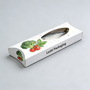 Caja <span class=keywords><strong>de</strong></span> Embalaje Personalizada Impermeable y Resistente al Aceite para Sashimi <span class=keywords><strong>de</strong></span> Salmón y Atún con Ventana - Product Image 3