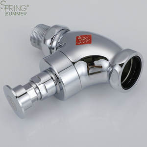 Robinet de <span class=keywords><strong>chasse</strong></span> <span class=keywords><strong>d</strong></span>'<span class=keywords><strong>eau</strong></span> en laiton à retardement manuel, <span class=keywords><strong>bouton</strong></span> <span class=keywords><strong>poussoir</strong></span>, printemps été - Product Image 3