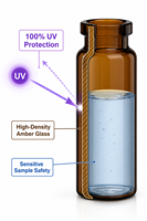 Verre borosilicate de qualité laboratoire, haute précision, résistant aux produits chimiques, occultant, pour bouteille de réactif d'analyse de laboratoire précise