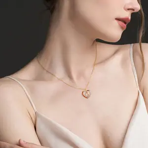 Gepersonaliseerde Diamant Beginletter Hart Hanger Ketting Alfabet Sieraden Set Voor Vrouwen