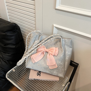 2024 Damenmode Large Capacity Tote Hand Umhängetaschen Großhandel vom Lieferanten Nylon Material Tragbare Funktion für Mädchen - Product Image 6