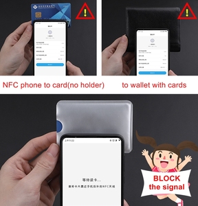 Portefeuille en métal aluminium <span class=keywords><strong>anti</strong></span>-RFID <span class=keywords><strong>anti</strong></span>-<span class=keywords><strong>NFC</strong></span> avec porte-cartes bancaires, étui pour <span class=keywords><strong>carte</strong></span> d'identité, protection contre les lecteurs RFID/<span class=keywords><strong>NFC</strong></span>, bloqueur/couvercle/boîte - Product Image 3