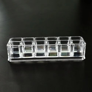 Wholesale 12 Slot Lipstick <b>Storage</b> Box Sturdy Organizer Lip Gloss Brushes Eyebrow Pencils Cosmetic Holder <b>Makeup</b> Display Home - Product Image 2
