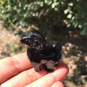 Figuras <span class=keywords><strong>de</strong></span> Animales Talladas en Cristal <span class=keywords><strong>de</strong></span> Cuarzo <span class=keywords><strong>de</strong></span> 35 mm, Mezcla Natural <span class=keywords><strong>de</strong></span> Colores, Cabras Talladas con Cuernos, para Regalo - Product Image 4