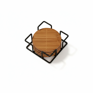 Metabam Minimalista, Porta-Copos Redondo de Cortiça de Madeira, 5mm de Espessura, Ecológico, Resistente ao Calor, para Chá e Cerveja, Almofada de Isolamento - Product Image 3