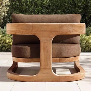 Modern Solid Teak Wooden Set High End Teak Wood Patio Hotel Furniture Backyard Outdoor Teak Garden Set With <b>Cushions</b> - Product Image 5