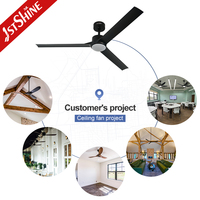 Ventilador de Techo Inteligente 1stshine de 60 Pulgadas con Luz LED, Control por Wifi y Voz, Compatible con Aplicaciones, Venta al Por Mayor
