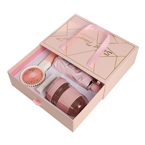 Ensemble cadeau promotionnel personnalisé avec broderie appliquée, papeterie de luxe, parapluies et tasses, souvenir pour la fête des pères - Product Image 4
