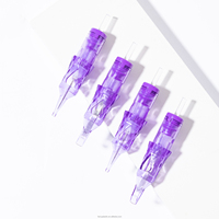 Aiguilles de tatouage stérilisées par système de membrane d'acier inoxydable 316 jetables professionnelles pour l'art corporel permanent d'application de sourcil