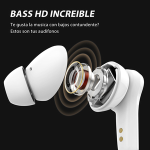 Auriculares bluetooth con cancelación de ruido, dispositivo de audio de alta calidad con modo de música de juego ENC, largo <span class=keywords><strong>tiempo</strong></span> de carga de 28H, para viaje de negocios - Product Image 2