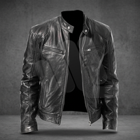 Blouson Bomber Élégant en Cuir Véritable Col Montant Fermeture Éclair – Durable Tendance Coupe Ajustée Hiver Sportif Uni Personnalisable