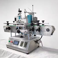 Machine d'impression automatique d'autocollants de bouteilles en verre en plastique Composants PLC Équipement d'emballage en bois pour l'étiquetage des canettes