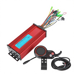 Kit d'affichage à 15 tubes WXGN100 rouge avec crochet à pression, compteur + contrôleur 15 tubes, 36V/48V/52V/60V/72V, 1200W/1500W L881 - Product Image 1