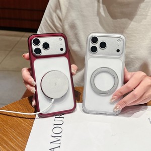 Funda Magnética con Soporte Giratorio de Aire Transparente de Alta Calidad para iPhone 18 17 16 15 14 Pro Max, Carcasa Trasera Antigolpes - Product Image 3