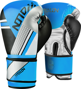<span class=keywords><strong>Guantoni</strong></span> da <span class=keywords><strong>Boxe</strong></span> per Allenamento Bambini Wolon, Materiale PU Grande, 8/<span class=keywords><strong>10</strong></span>/12 <span class=keywords><strong>OZ</strong></span>, Blu/Nero - Product Image 1