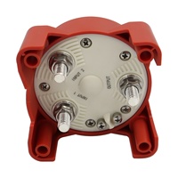 Interruptor de Batería para Yate Marino de 32V 350A, Interruptor Selector de Batería Giratorio de Cobre Rojo Plateado