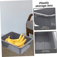 Comercial Rectangular apilable Cocina Comida vegetal almacenamiento plástico bolsas cajas lavado bañera lavabo autobús caja