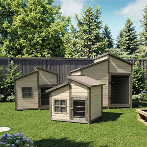 Rumah Hewan Peliharaan Kayu Solid Mewah dari Produsen, Kandang Anjing Ekstra Besar, Fitur Tahan Air, Furnitur Hewan Peliharaan, Vila Anjing - Product Image 5