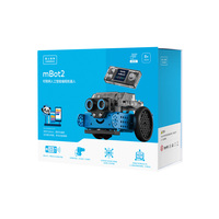 Kit de Robot Voiture Personnalisable Makeblock MBot2 pour l'Éducation Scolaire STEM, Projet de Codage DIY avec Contrôle WIFI et Bluetooth, Kits de Robot Télécommandé pour Arduino
