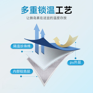 Insulin Cooler Bag Portable Insulated Small Travel Storage With Pu Outer Layer And Aluminum Foil Layer - Product Image 1