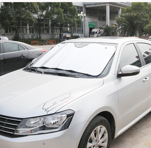 Chất lượng cao có thể gập lại xe phía trước kính chắn gió dù để che nắng với Sucker PE xe dù để che nắng ô cho bãi đậu xe - Product Image 3